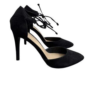 APT.9 Black Faux Suede Stiletto Pump Pointed Toe Women Size 8